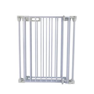 Barrière de sécurité 3-en-1 en métal à 5 panneaux, longueur réglable, fermeture automatique, pour bébé, animaux domestiques et cheminée, installation facile - Product Image 3