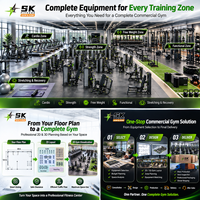 Équipement de musculation SK Selectorized, ensemble complet de poids, machines de musculation pour centre de fitness commercial et club