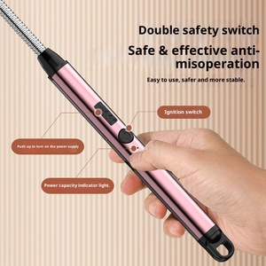 Nouveau pistolet d'allumage à impulsion USB avec charge par arc, résistance à la puissance visible, vent puissant, rotation à 360 degrés, en plastique durable pour la cuisine - Product Image 3