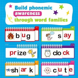 Nouveaux livres éducatifs de 40 mots de la famille phonétique pour enfants - Product Image 4