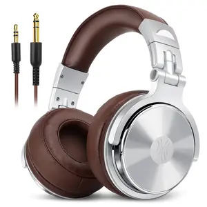 OneOdio有线入耳式DJ耳机专业版30工作室耳机50毫米驱动器舒适耳垫Hifi耳机