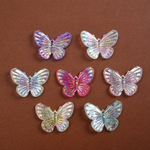 Mini Mariposas Simuladas Artísticas Marca <span class=keywords><strong>CECE</strong></span> Accesorios Hechos a Mano DIY de Plástico para Pinzas de Pelo, Parches, Colgantes para Fundas de Teléfono - Product Image 3