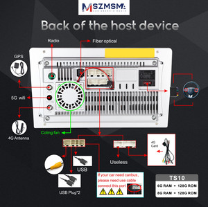 Phổ Android 11 8core 4 + 64GB IPS DSP xe hệ thống đa phương tiện cho 2 DIN 1 DIN đài phát thanh Stereo máy nghe nhạc đầu đơn vị GPS Wifi Carplay - Product Image 6
