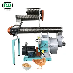 Factory supply 1t 2t 3t 5t 10t 15t chicken food machine animal feed pellet mill for feed pellets production