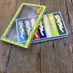 Blocs d'<span class=keywords><strong>encre</strong></span> traditionnels chinois en saumure <span class=keywords><strong>de</strong></span> pin, 7 couleurs, pour la calligraphie, la peinture, l'art, cadeau - Product Image 1