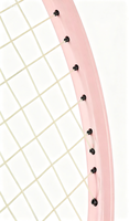 Raquette de tennis rose Rolafitness TYPTI, 269 g, légère, avec grip, cordage en polyester, pour débutants