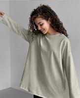Camisetas de Manga Larga para Mujer, Estilo Holgado, Cuello Redondo, Básicas, para Entrenamiento, Otoño 2026, Estilo Casual Y2K