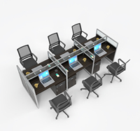 Usine chinoise, mobilier de bureau moderne, nouveau design, bureaux individuels, 1, 2, 4, 6, 8 personnes, poste de travail modulaire, cloisons insonorisées, bureaux ouverts