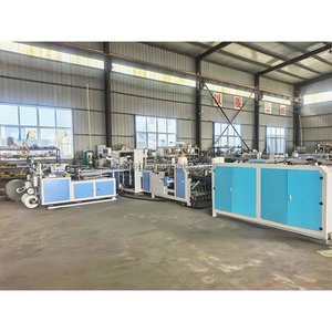 Automatic Cutting and <b>Sewing</b> Machine for PP Woven <b>Bags</b> T-Shirt & Garbage <b>Bags</b> with Three-Color Printing and High Productivity - Product Image 1