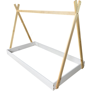 Modern Twin Size <b>Bed</b> Frame for Kids and Adults - Solid Wood Platform <b>Bed</b> for Small Spaces and <b>Easy</b> Assembly for Bedroom - Product Image 1