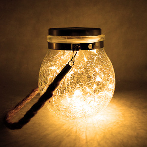 Luz <span class=keywords><strong>Solar</strong></span> de Fio de Cobre com 20 LEDs para Pendurar, à Prova d'Água, em Formato de Garrafa de Vidro Rachado, para Decoração de Jardim, Festas, Hotéis e Parques - Product Image 6