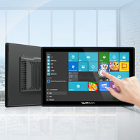 Ordinateur de bureau tout-en-un industriel Wpna 21,5 pouces avec écran tactile, PC tactile IP65, processeur J1900 sans ventilateur, I3, I5, I7