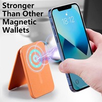 Échantillon Gratuit Portefeuille Magnétique Tendance pour Hommes Porte-Cartes de Crédit Aimant Puissant N52 Compatible Magsafe Support Téléphone Emplacements Cartes IC