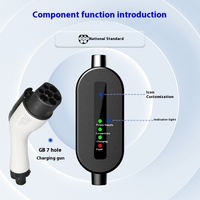 Nouveau chargeur EV embarqué 32A 7KW Station de charge de véhicule électrique Portable pour BYD Tesla New Energy Electric Charging