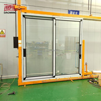 Porte battante extérieure en aluminium à double vitrage, nouvelle conception, certifiée AS2047, pour la sécurité, vente en gros