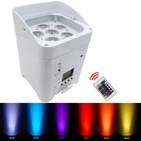 Projecteur LED PAR 110W pour scène, à couleurs changeantes, IP44, en PVC, avec télécommande sans fil, idéal pour discothèques, mariages et éclairage d'ambiance DMX512 - Vente Flash