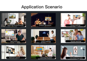 Televisor LED Inteligente Android con Pantalla Táctil LCD de 27 Pulgadas, 120Hz, 4G, 128GB, Wi-Fi, para Juegos y Entretenimiento, con Soporte Móvil Blanco - Product Image 6