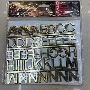 Personalizzato 3D lettere specchio adesivi da parete in resina metallo <span class=keywords><strong>alfabeto</strong></span> per la decorazione della casa di nozze Logo con nome personalizzato 'lettere d'amore' - Product Image 1