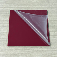 Plaques acryliques rouge agate sur mesure 4x8 pi, 5 mm d'épaisseur, panneau sanitaire pour salle de bain, baignoire, service de découpe