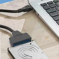 HDD eksternal SSD 2.5 inci bersertifikasi CE Hard Drive SATA 3 22 Pin adaptor Transfer Data ke kabel USB 3.0 Tipe C