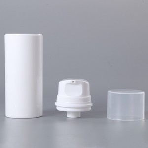 Flacon cosmétique avec logo personnalisé 30ml-200ml Gamme blanche avec pulvérisateur à pompe Flacon de crème sans air en émulsion 50ml-150ml avec lotion - Product Image 3