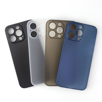 0.35mm Ultra ince cep telefonu iPhone için kılıf anti-parmak izi mat PP telefon iPhone için kılıf 13
