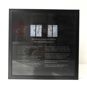 Mỹ đơn giản phong cách đen đô la khung tác phẩm nghệ thuật tường trang trí tiền giấy hiển thị hộp Bóng khung - Product Image 4