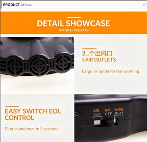 通用型 12V 2 合 1 汽车加热冷却风扇 便携式车载加热器，具有快速除霜除雾功能，确保冬季驾驶安全 - Product Image 3