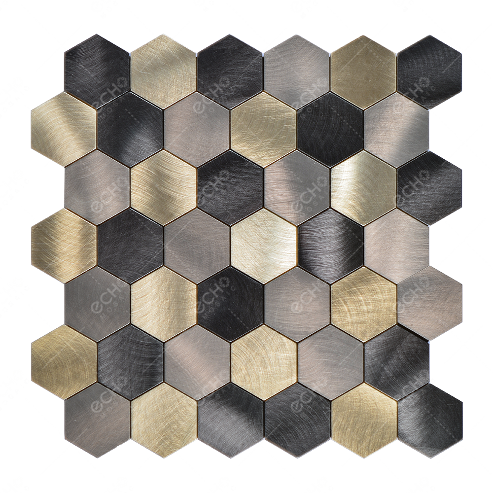 Алюминиевая плитка для очистки и приклеивания, обратная сторона кухонной настенной плитки