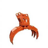 Grappin forestier hydraulique rotatif SLN robuste personnalisable pour excavatrice, idéal pour la préhension de grumes et de bois en construction et en agriculture