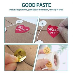 Etiquetas Adhesivas de Papel con Impresión Personalizada, Etiquetas de Vinilo de Agradecimiento en Rollo para Empaquetado de Pequeñas Empresas - Product Image 5