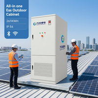 Système de stockage d'énergie solaire extérieur 125 kW 261 kWh, batterie lithium-ion à refroidissement par air, armoire solaire CAN BESS