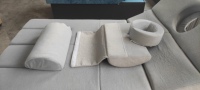 Fauteuil de pédicure SPA électrique moderne et réglable en gros avec table de massage et bassin de bain de pieds pour usage hôtelier