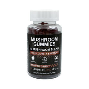 เยลลี่เห็ดสูตรเฉพาะสำหรับ OEM/ODM แบรนด์ส่วนตัว ผสมเห็ด 10 ชนิด 2500 มก. พร้อมเห็ดหลินจือ, เห็ดถั่งเช่า, เห็ดชิตาเกะ, เห็ดหลินจือขาว - Product Image 1