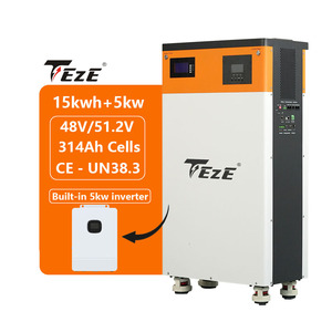 Tất cả trong một năng lượng mặt trời 15kwh lưu trữ nhà pin 48V 51.2V 15kwh LiFePO4 pin được xây dựng với 5KW <span class=keywords><strong>Inverter</strong></span> - Product Image 1