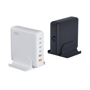 200W Universal para Ipad <span class=keywords><strong>Iphone</strong></span> 15 <span class=keywords><strong>Macbook</strong></span> Laptop Adaptador de corriente de escritorio Teléfono móvil Gan Cargador Tipo-C Estación de carga rápida - Product Image 1