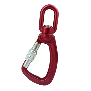 ตะขอเกี่ยวอลูมิเนียมแบบหมุนได้,ตะขอเกี่ยวล็อคสกรูคาราบิเนอร์คุณภาพสูงจากโรงงานจีน - Product Image 2