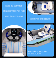 72v Tension de la batterie Électrique Aqua Kart Bateau Jet Ski 2 Roues pour Océan Eaux Surf