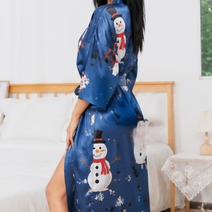 Pijamas Navideños para Mujer, Ropa <span class=keywords><strong>de</strong></span> Dormir Personalizada, Bata Elegante para Mujer, Talla Grande, Camisón <span class=keywords><strong>de</strong></span> Lujo para Dama - Product Image 2