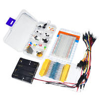 Kit de composants électroniques Kit de programmation éducative avec fils de raccordement, Led, résistances, planche à pain, kit électronique Diy pour Arduino
