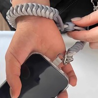 Cordon de sécurité antivol pour téléphone avec dragonne et cordon à ressort en acier, universel, avec attache en T, pour une commodité mains libres en voyage