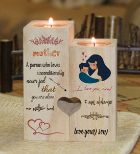 Vente en gros de chandeliers en bois, bougeoirs de Noël à ma mère - Product Image 5