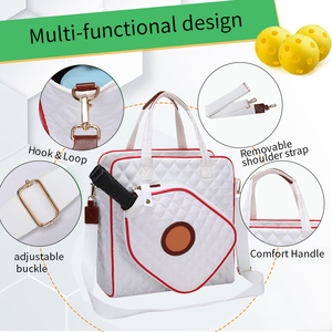 Bolsa de Raquetas Deportiva para Gimnasio al Aire Libre, Bolsa de Transporte Cruzada, Gran Capacidad, Impermeable, Acolchada, Personalizada, para Raquetas de Tenis - Product Image 1