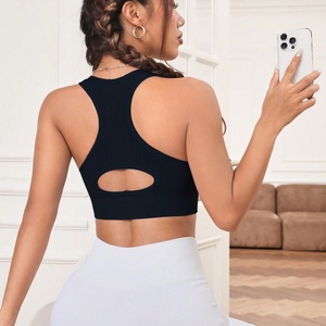 Nouveau Sportswear Yoga Bra <span class=keywords><strong>Gym</strong></span> Running Antichoc High Impact dos <span class=keywords><strong>ouvert</strong></span> creux Fitness soutien-gorge de sport pour les femmes - Product Image 6