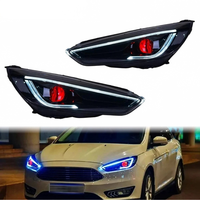 Phares LED améliorés avec feux de jour DRL, lampes avant de tuning, accessoires de voiture pour Ford Focus 2015 à 2018