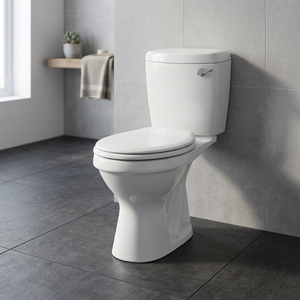 Inodoro de Dos Piezas de Cerámica con Doble Descarga y Asiento de Cierre Suave para Baños Modernos - Product Image 5
