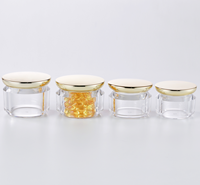 Ensemble d'emballages en acrylique, flacon capsule de 20g-50g, pot en acrylique vide pour compléments alimentaires