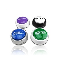 Boîte à musique à bouton sonore à piles 2*AAA, écologique, en plastique, personnalisable (couleur/son/logo), vente en gros directe usine (26 ans d'expérience)