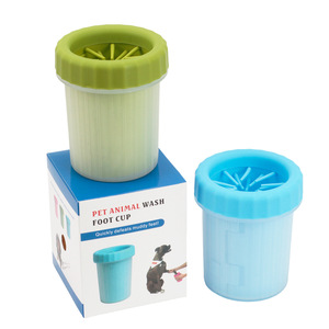 Chất Lượng Cao Cấp 2 Trong 1 Không Có-Chà Bùn Loại Bỏ Dog Paw Cleaner Xách Tay Silicone Tự Động Thân Thiện Với Môi Pet Chân Máy Giặt Cup Cho Chó - Product Image 2