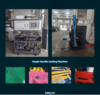 Machine à coudre à ultrasons pour la fabrication de poignées de sacs en Chine, pour la création de boucles de poignées de sacs de shopping.